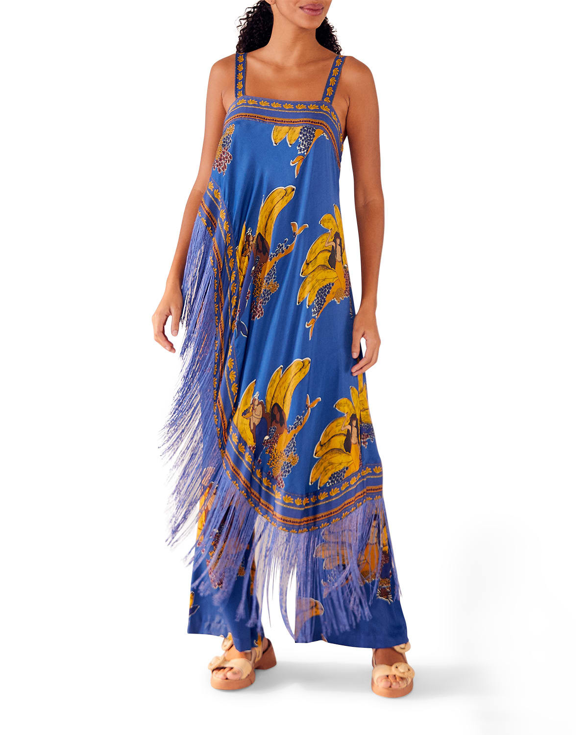 Mermaid Bananas Fringed Tunic Top | Neiman Marcus