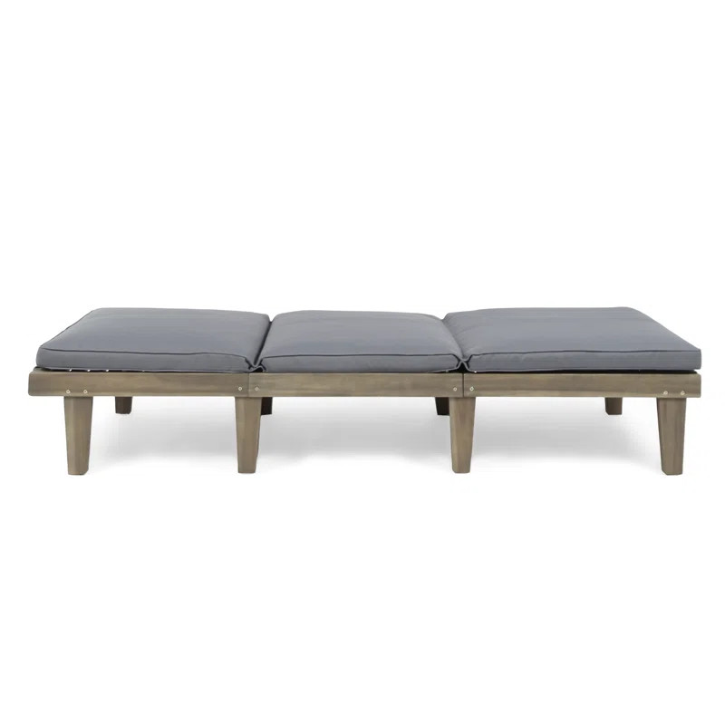 Dellwood Outdoor Acacia Chaise Lounge (Set of 2) | Wayfair North America