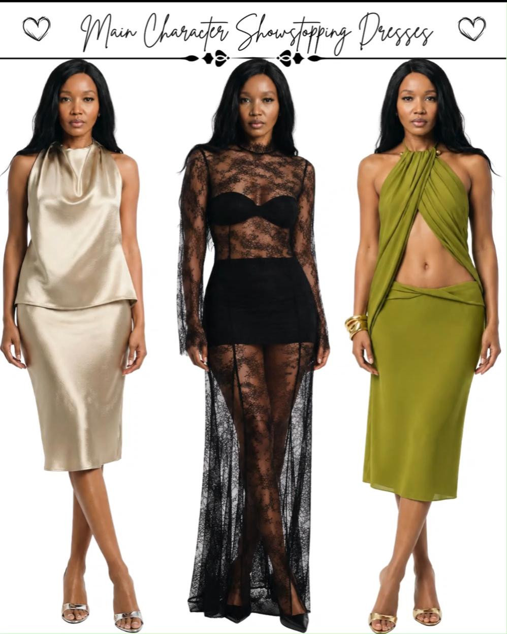 Some dresses don't need much else; they just make the whole look✨

I’ve always loved a dress that feels a little extra. The kind that catches your eye, makes you stop scrolling, and instantly has you imagining where you’d wear it.

So I put together a collection of new showstopping statement dresses that bring all the drama, elegance, and main-character energy. From bold silhouettes to beautiful lace details, these are definitely not your everyday dresses.

Which one would you save for your next big moment?

#StatementDresses #DressInspiration #OccasionWear #ElegantStyle #FashionFinds 

 #LTKMidsize #LTKPetite #LTKPlusSize