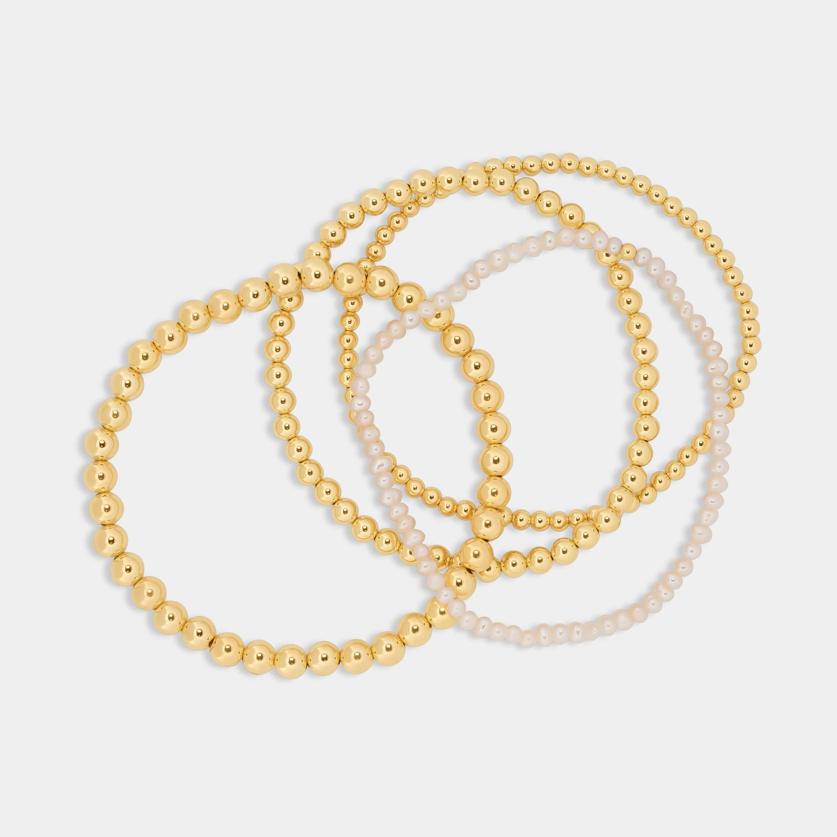 Rachel Beaded Bracelet Stack | LINK'D THE LABEL