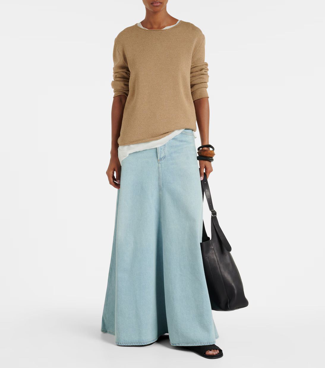 Odin mid-rise denim maxi skirt | Mytheresa (UK)