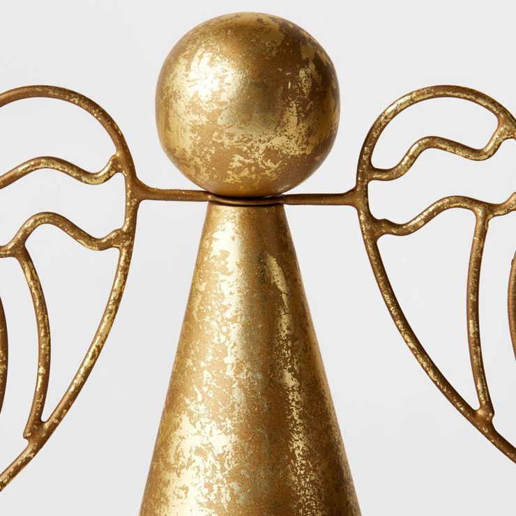 6.5&#34; Metal Angel Decorative Figurine Gold - Wondershop&#8482; | Target
