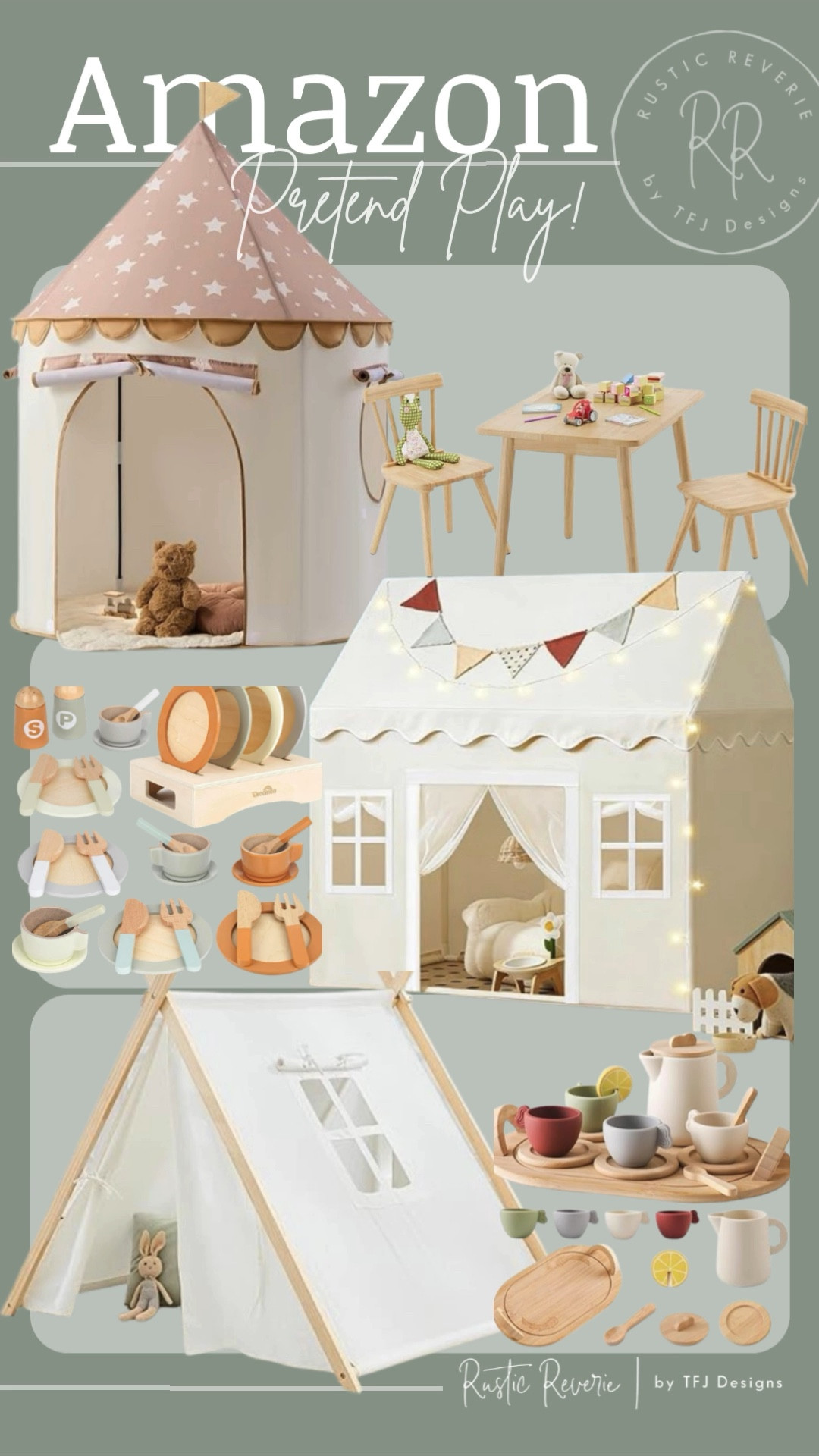 I’ve rounded up some amazing PRETEND PLAY houses and tents for little ones! As well as wooden play food and dishes. ❤️ hands on learning pre-k prek kinder little kids toddler girl boy montessori screen free hands on activities amazon creator favorites prime shipping spring summer break 

#LTKSaleAlert #LTKKids #LTKmomlife