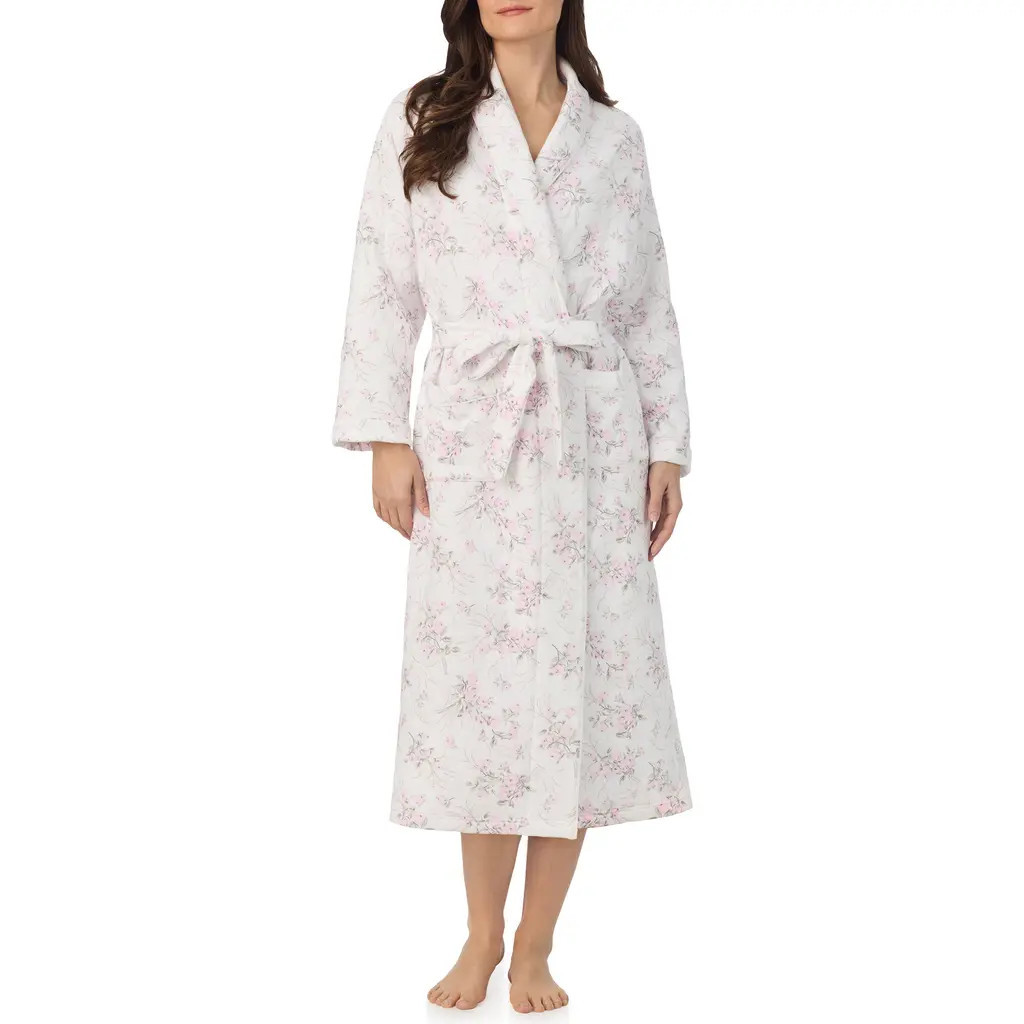 Eileen West Quilted Ballet Robe in Rosebud Print at Nordstrom, Size Large | Nordstrom