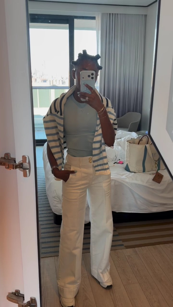 A JCrew travel outfit!  

 