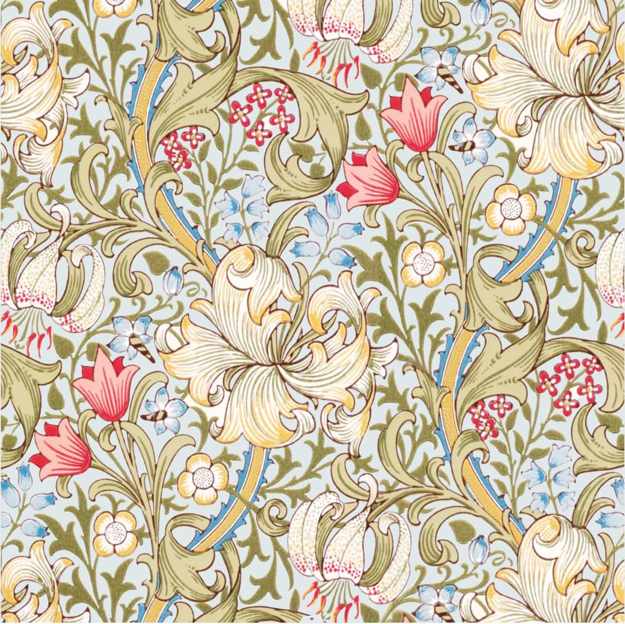Quera 50 Pack William Morris Cocktail Napkins Golden Lily White Paper Napkins Beverage Napkins Di... | Amazon (US)