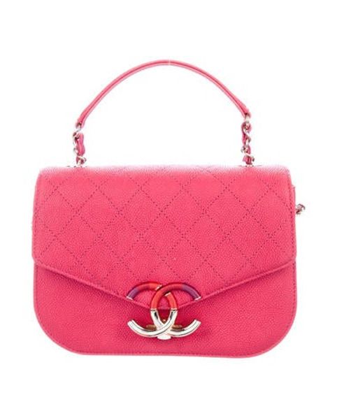 Chanel 2018 Top Handle Bag Pink | The RealReal
