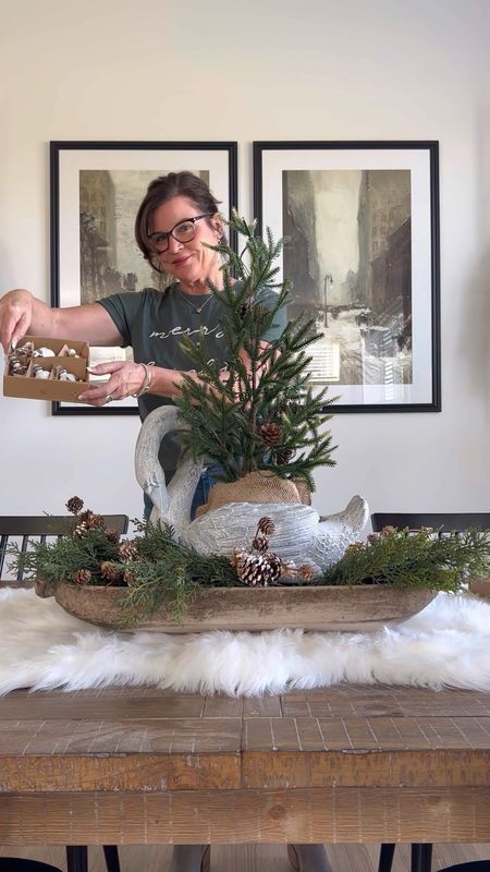I love a unique holiday table centerpiece for the weeks leading to Christmas  This one is so easy to create.

#LTKSeasonal #LTKhome #LTKHoliday