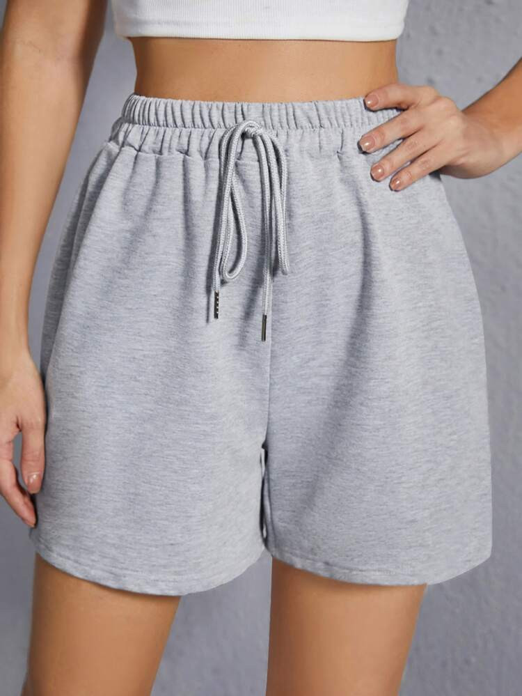 SHEIN Drawstring Waist Track Shorts | SHEIN