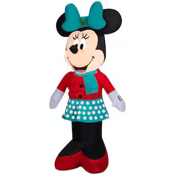 Disney 3.5-ft Lighted Minnie Mouse Christmas Inflatable | Lowe's