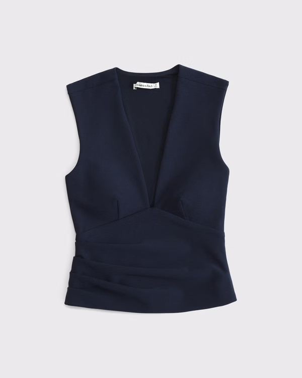 Women's Bra-Free Plunge Ruched Top | Women's Bra-Free Collection | Abercrombie.com | Abercrombie & Fitch (US)