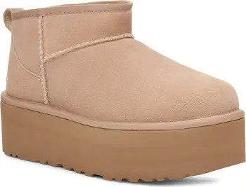 UGG(r) Classic Ultra Mini Platform Boot in Vibrant Coral at Nordstrom, Size 6 | Nordstrom