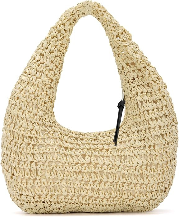 Emprier Straw Handbags for Women Summer Beach Woven Clutch Purses Raffia Vacation bags | Amazon (US)