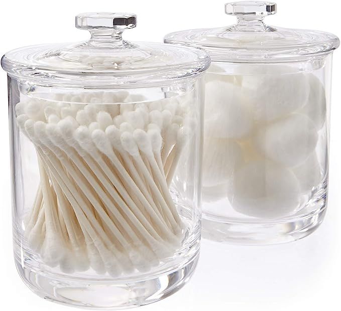 STORi 15-Ounce Premium Quality Clear Plastic Apothecary Jar | 2 Pack | Amazon (US)