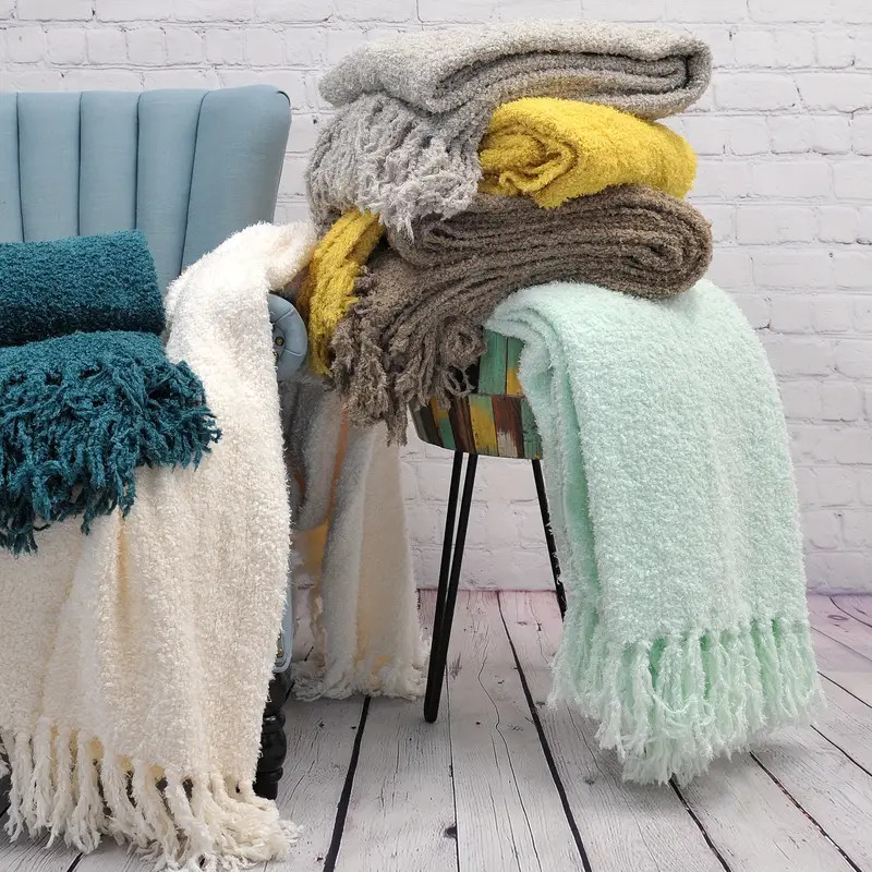 Fluffy Throw Blanket Tassel Fuzzy Soft Warm Tassel Decor - Temu | Temu Affiliate Program
