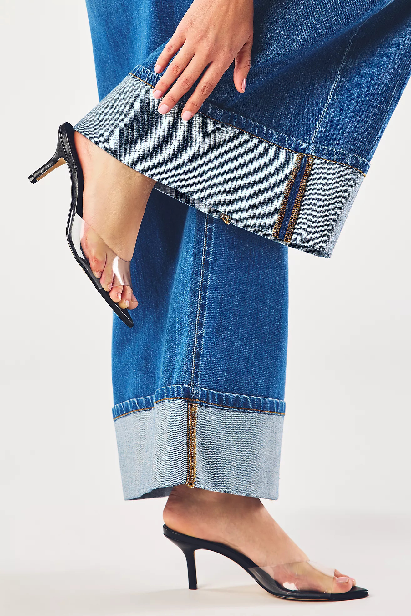 Maeve PVC Pointed-Toe Mule Heels | Anthropologie (US)