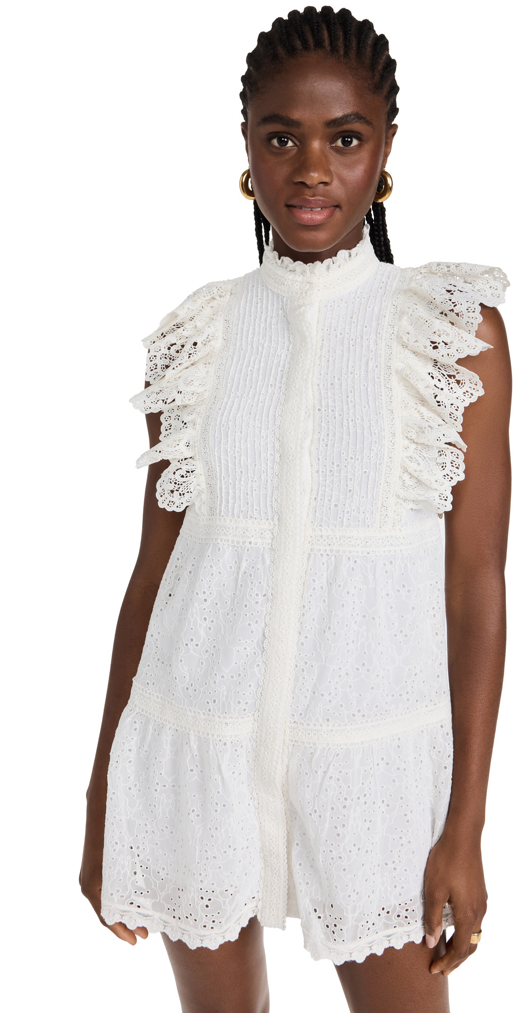 alice + olivia Pimmy Ruffle Shift Dress | Shopbop