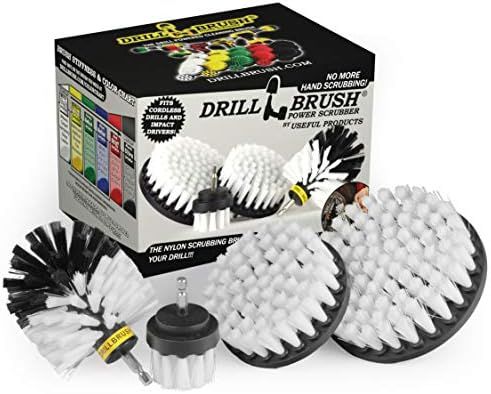 Drillbrush Automotive Soft White Drill Brush - Leather Cleaner - Car Wash Kit - Car Cleaning Supp... | Amazon (US)
