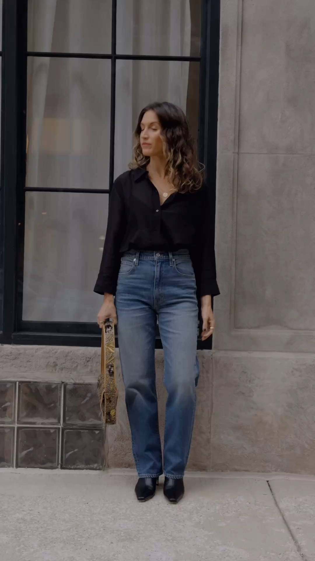Fall Date Night Look with @neimanmarcus 

L’Agence Sheer Silk Blouse - TTS
SLVRLAKE Jeans - I sized up
Staud Ankle Boots - I go up a half size to allow for socks
Staud Beaded Bag

#neimanmarcuspartner

#LTKOver40 #LTKPetite