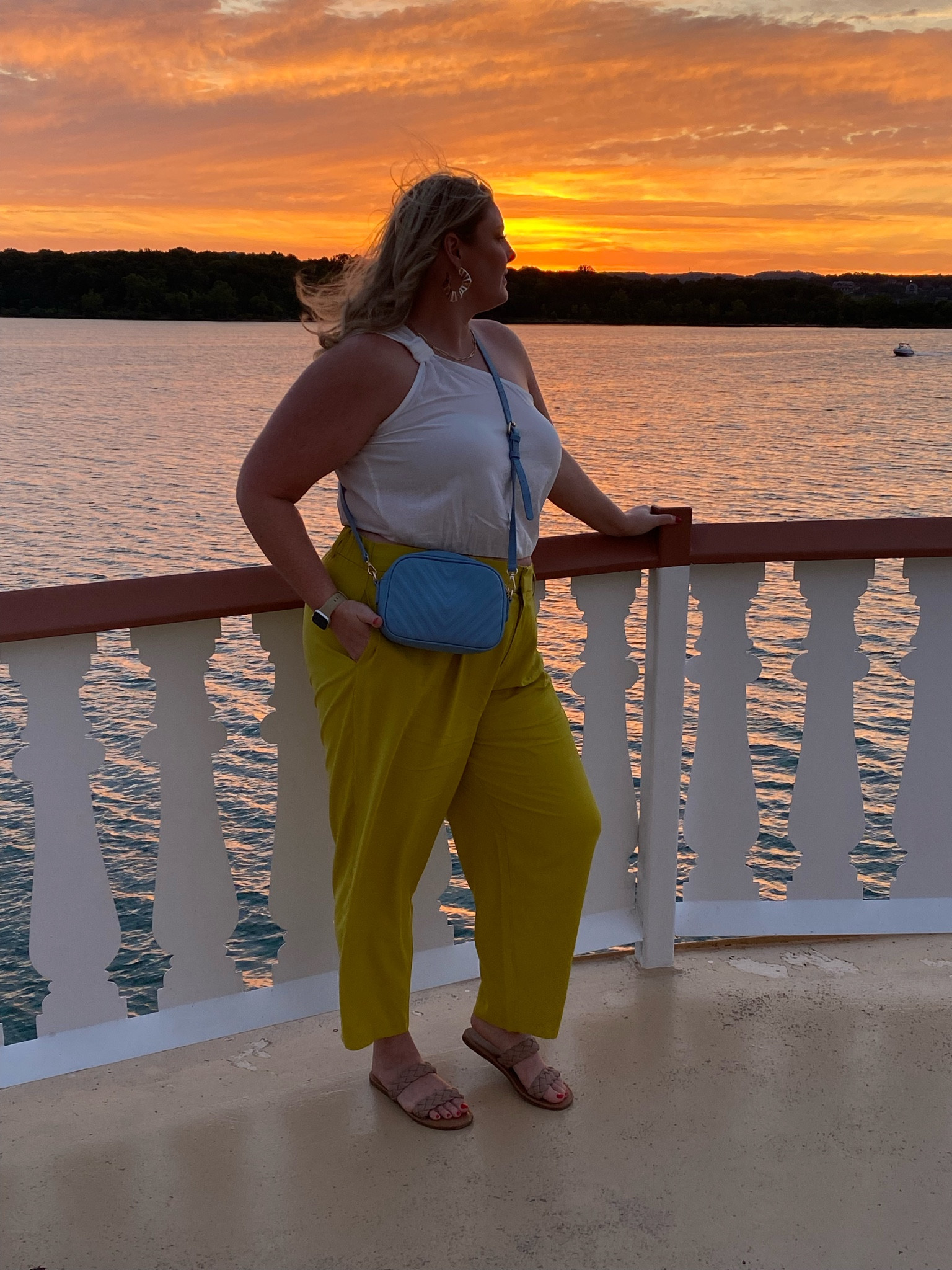 The perfect outfit for a sunset cruise. The pants are so lightweight and perfectly paired with the one shoulder crop. 

#plussizefashion #curvyfashion #plussizestyle #curvyclothing #curvystyle #tall #curvyoutfit #plussizeoutfit #outfitinspo #EOQ #summer #boatcruise 

#LTKstyletip #LTKcurves #LTKshoecrush