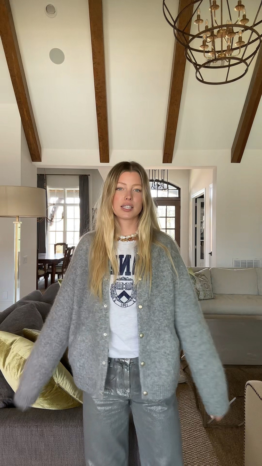 Pants are Zara but added similar metallic jeans below!

#LTKHoliday #LTKGiftGuide #LTKSeasonal