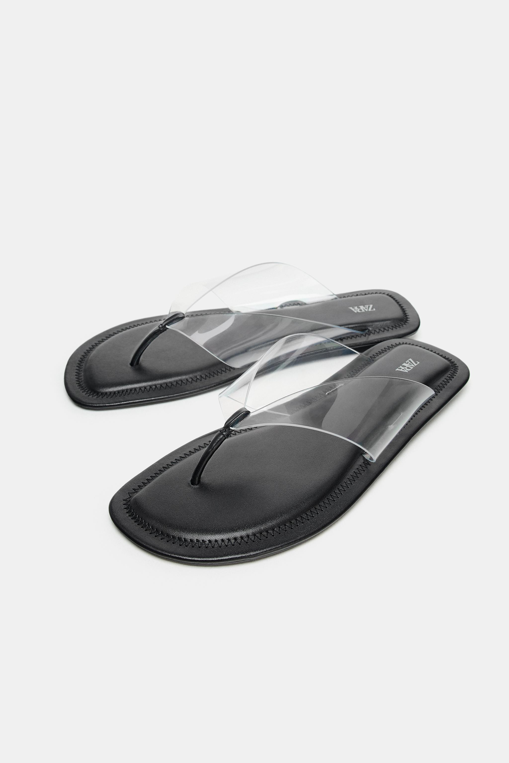 VINYL STRAP SANDALS | Zara US