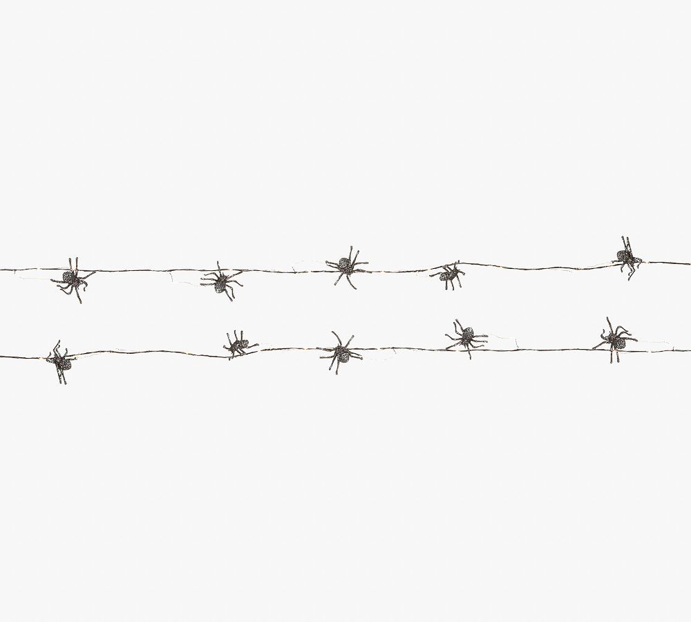 Pre-Lit Spider Garlands - Set Of 2 | Pottery Barn (US)