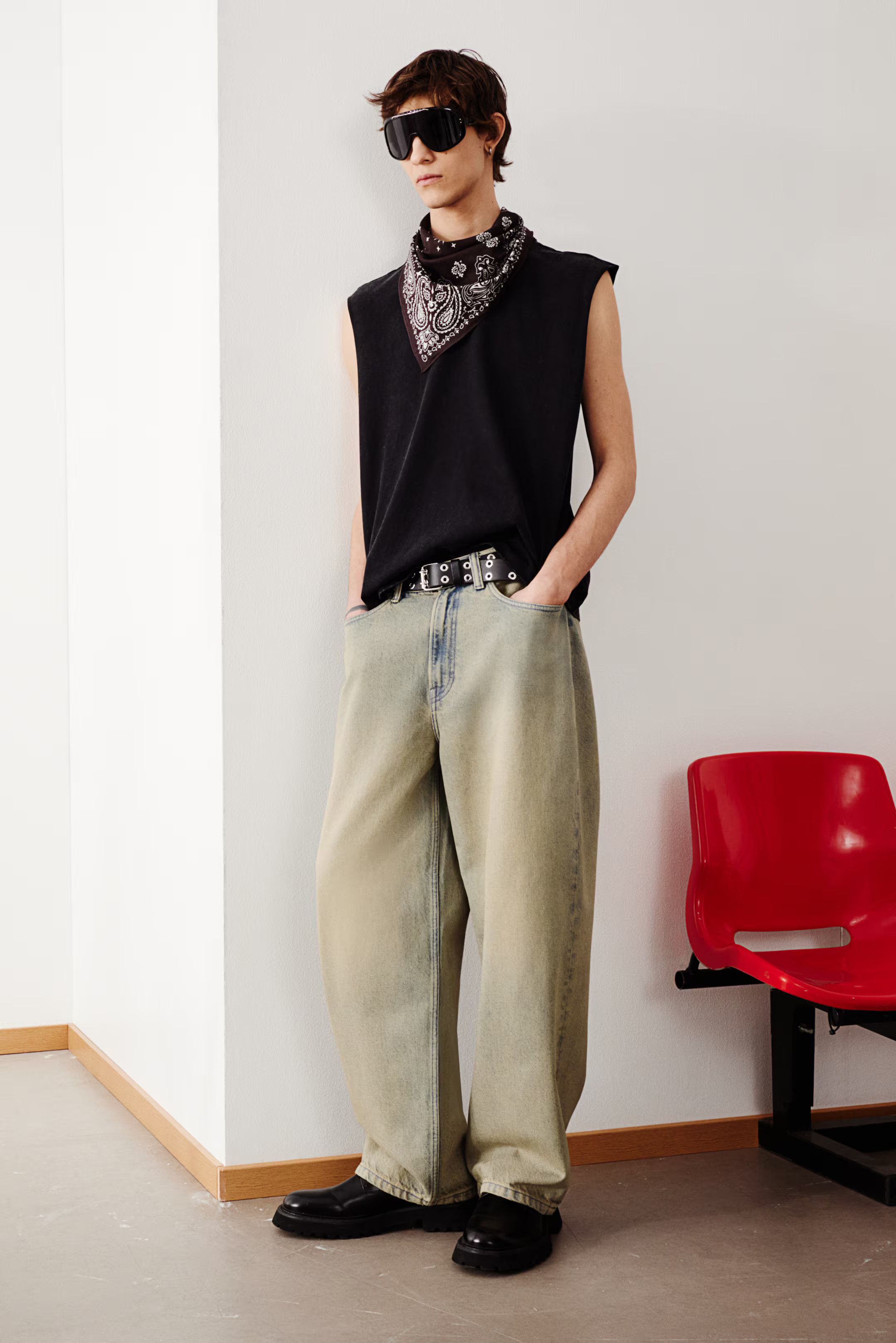 Baggy Jeans - Gray-blue - Men | H&M US | H&M (US + CA)