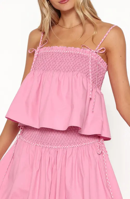 Petal & Pup Mireille Babydoll Top in Pink at Nordstrom, Size Medium | Nordstrom