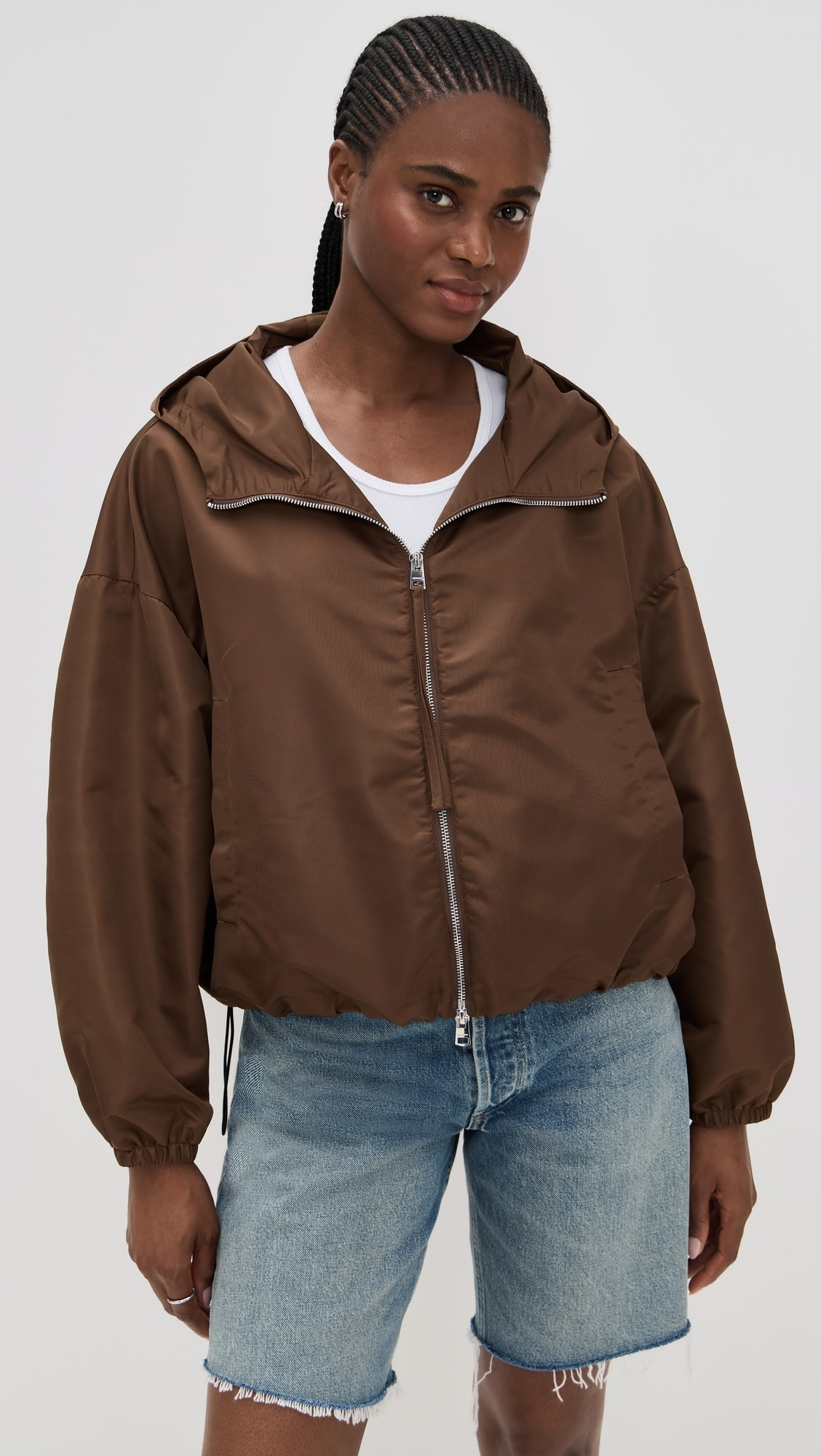 Cropped Nylon Windbreaker | Shopbop