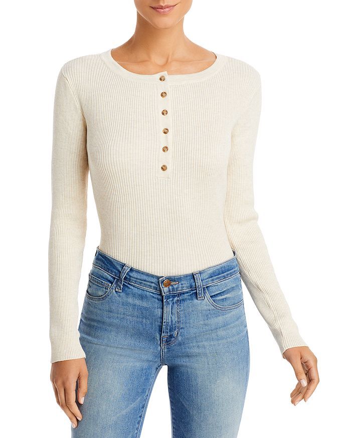 Henley Ribbed Knit Bodysuit - 100% Exclusive | Bloomingdale's (US)