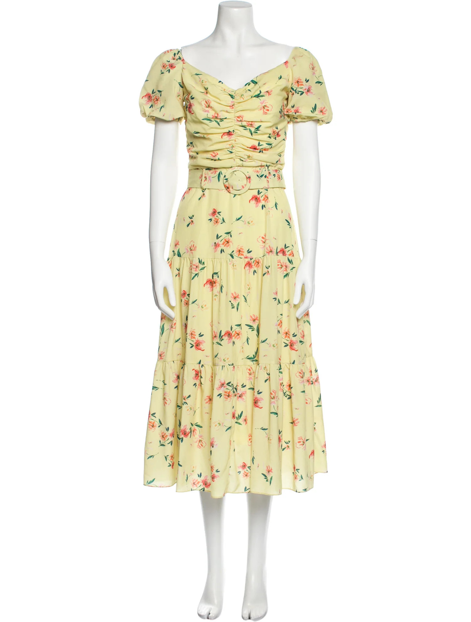 Floral Print Midi Length Dress | The RealReal