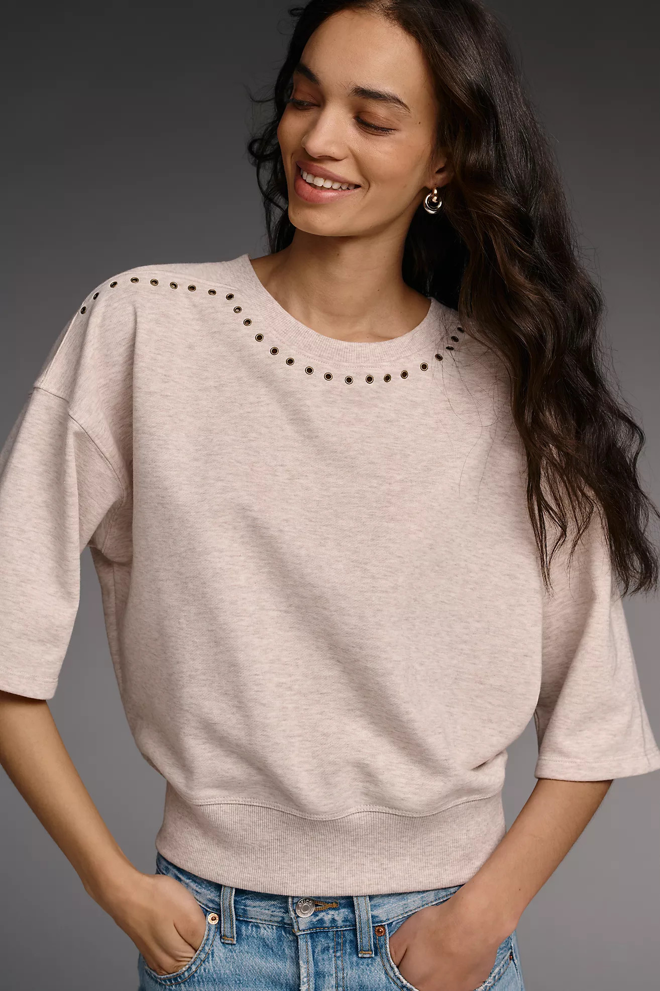 Maeve Jasper Grommet Pullover | Anthropologie (US)