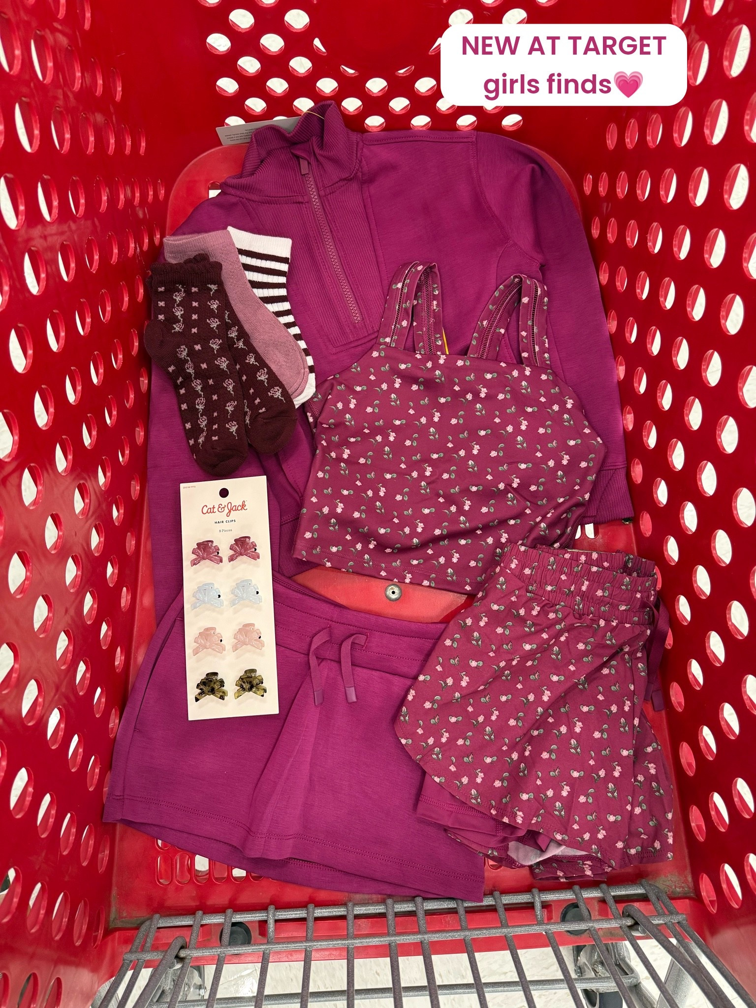 This rich berry color is even prettier in person. 💜 The matching set, cozy pullover, and little accessories would be so cute for school, dance, or everyday wear.

#LTKmomlife #LTKgrwm #LTKKids