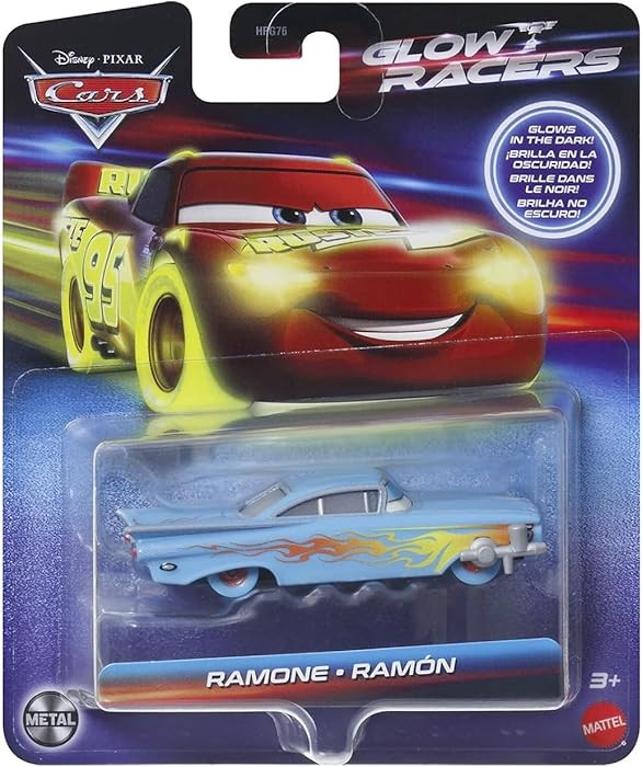 Disney Cars Pixar Ramone Glow Racer Toy Vehicle for Ages 3 and Up | Amazon (US)