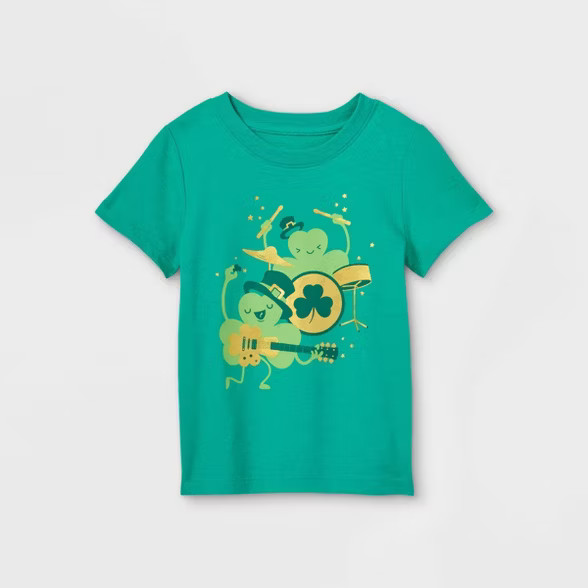 Toddler Boys' St. Patrick's Day Graphic Short Sleeve T-Shirt - Cat & Jack™ Green | Target