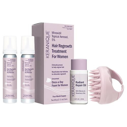 Keranique 120 Day Hair Regrowth Foam Bundle | HSN