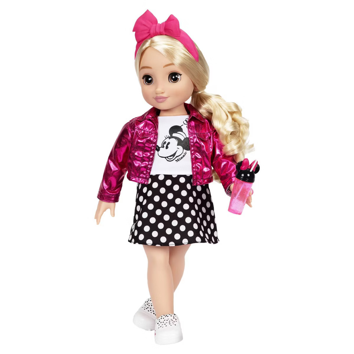 Disney ILY 4ever 18&quot; Minnie Doll Pink Jacket Blonde Hair/Brown Eyes | Target
