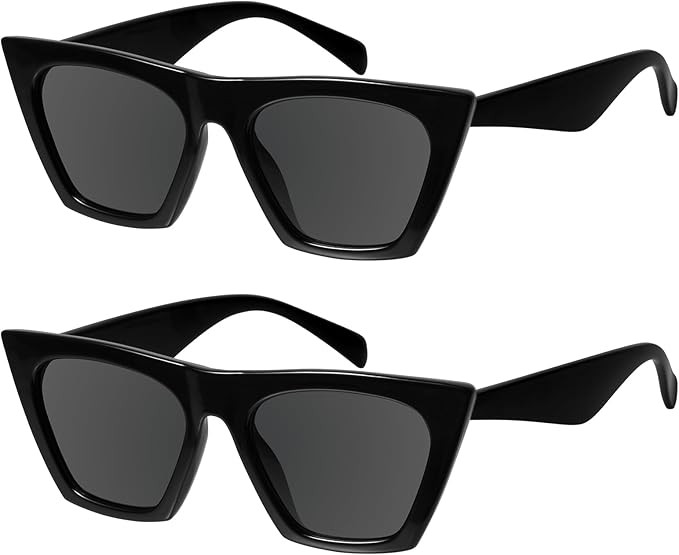 mosanana Square Cat Eye Sunglasses for Women Trendy Retro Cool MS51801 | Amazon (US)