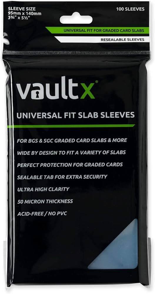 Vault X Graded Trading Card Slab Sleeves, Bags for Universal Fit for BGS, SGC, ACE Cases and More... | Amazon (US)