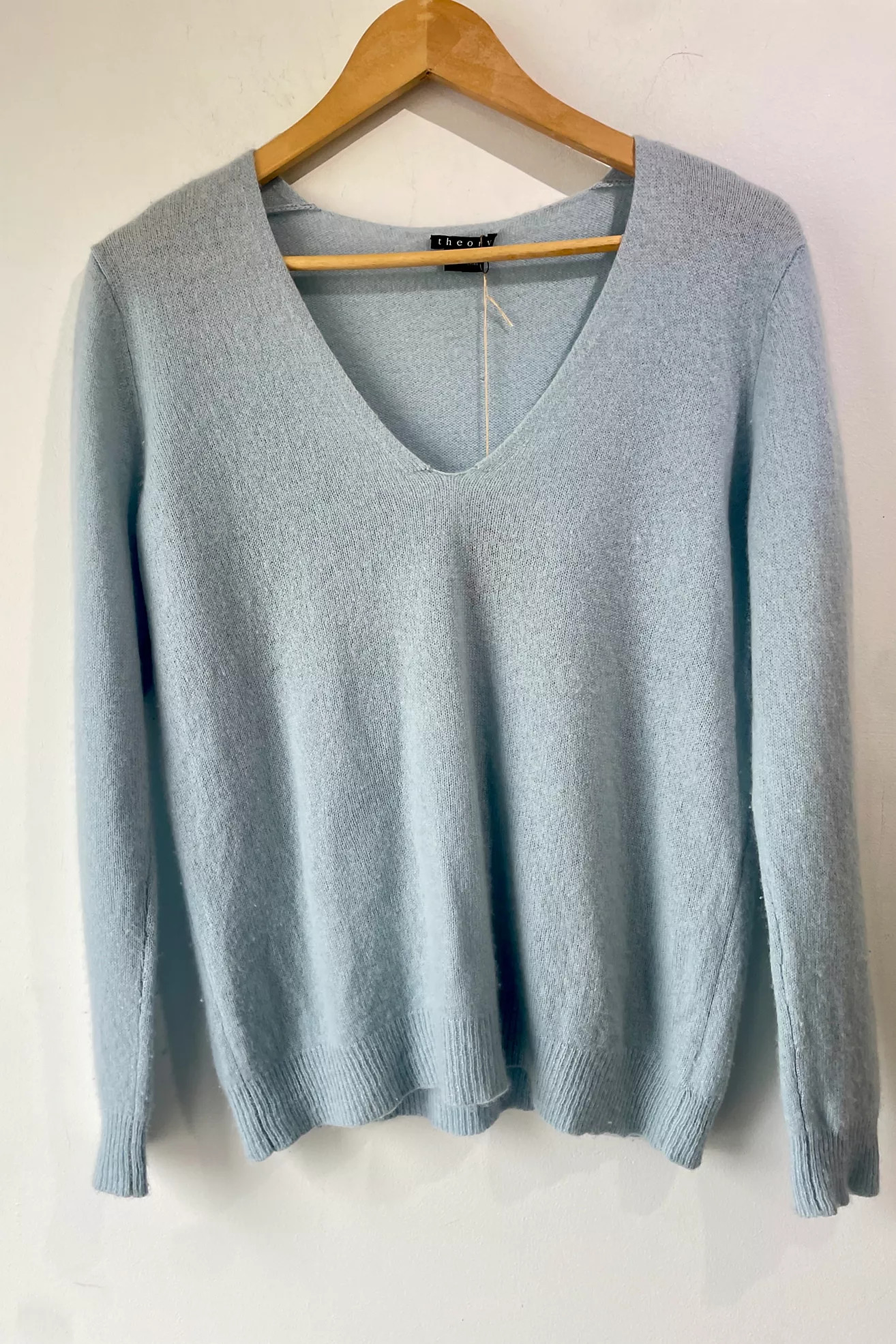 Theory Baby Blue Cashmere Sweater Selected by The Curatorial Dept. | Free People (Global - UK&FR Excluded)