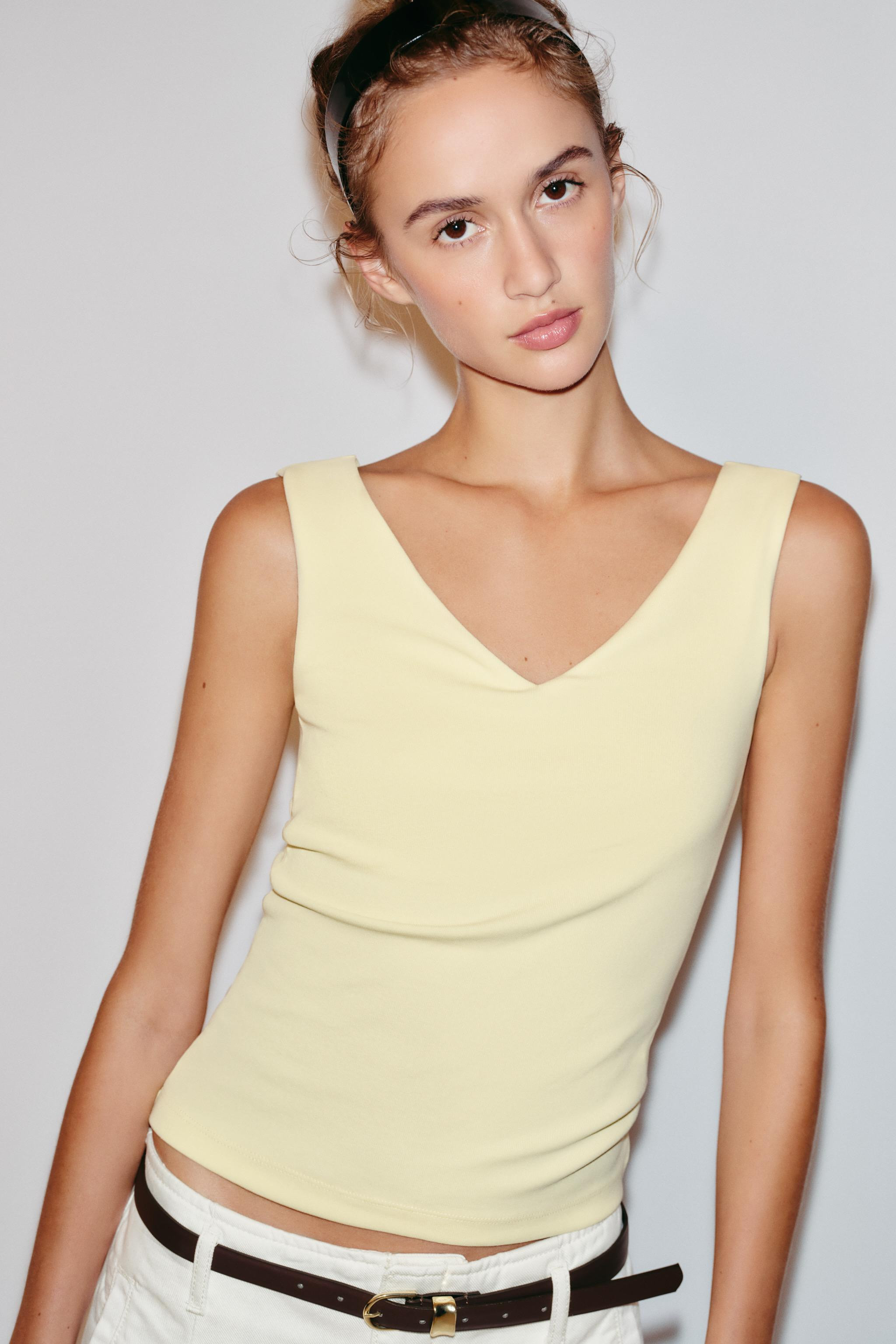 V-NECK TANK TOP | Zara US