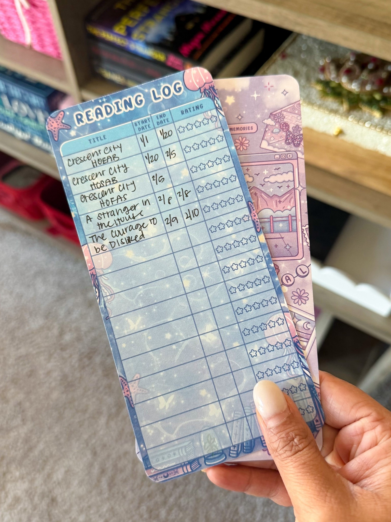 Reading log update 📚 these reading log bookmarks are so cute and fun to track books I’ve read 

#LTKHome #LTKdayinmylife