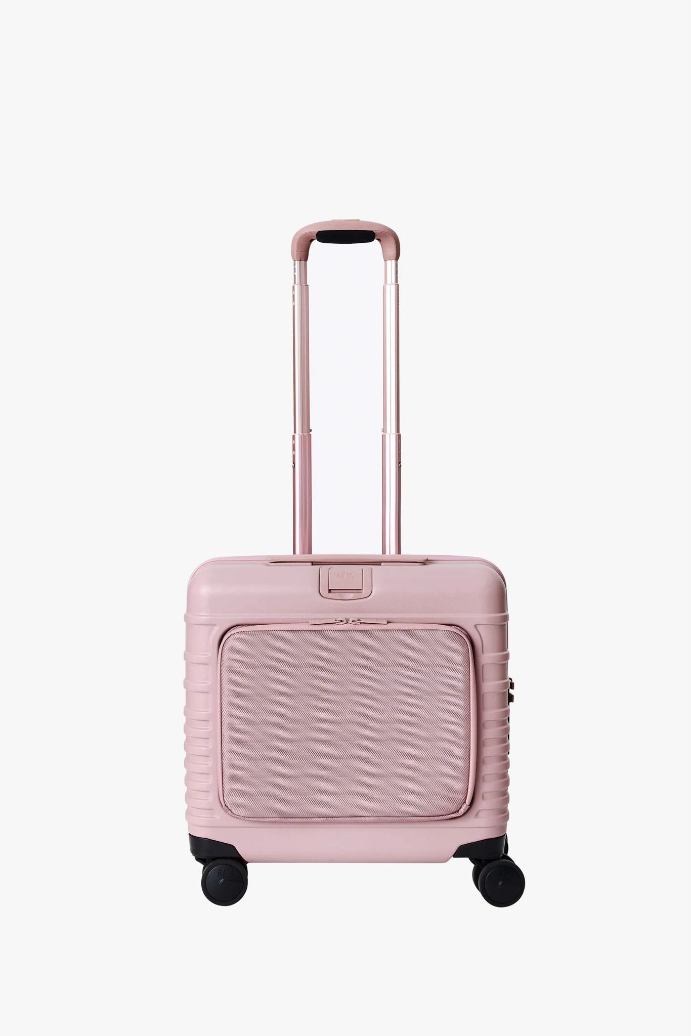 BÉIS 'The Mini Roller' in Atlas Pink - Kids Suitcases & Rolling Carry-On Luggage in Pink | BÉIS Travel