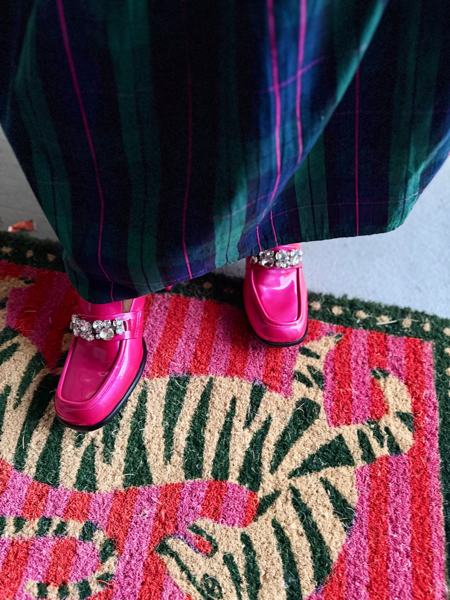 Okayyyyy obsessed over these hot pink patent loafers with rhinestones perfect for any holiday outfit!! 💕💕💕 

#LTKootd #LTKGiftGuide #LTKHoliday