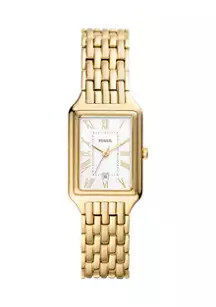 Raquel Three-Hand Date Gold-Tone Stainless Steel Watch | Belk