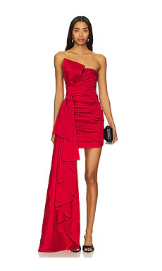 NBD Jasmeet Mini Dress in Dark Red from Revolve.com | Revolve Clothing (Global)