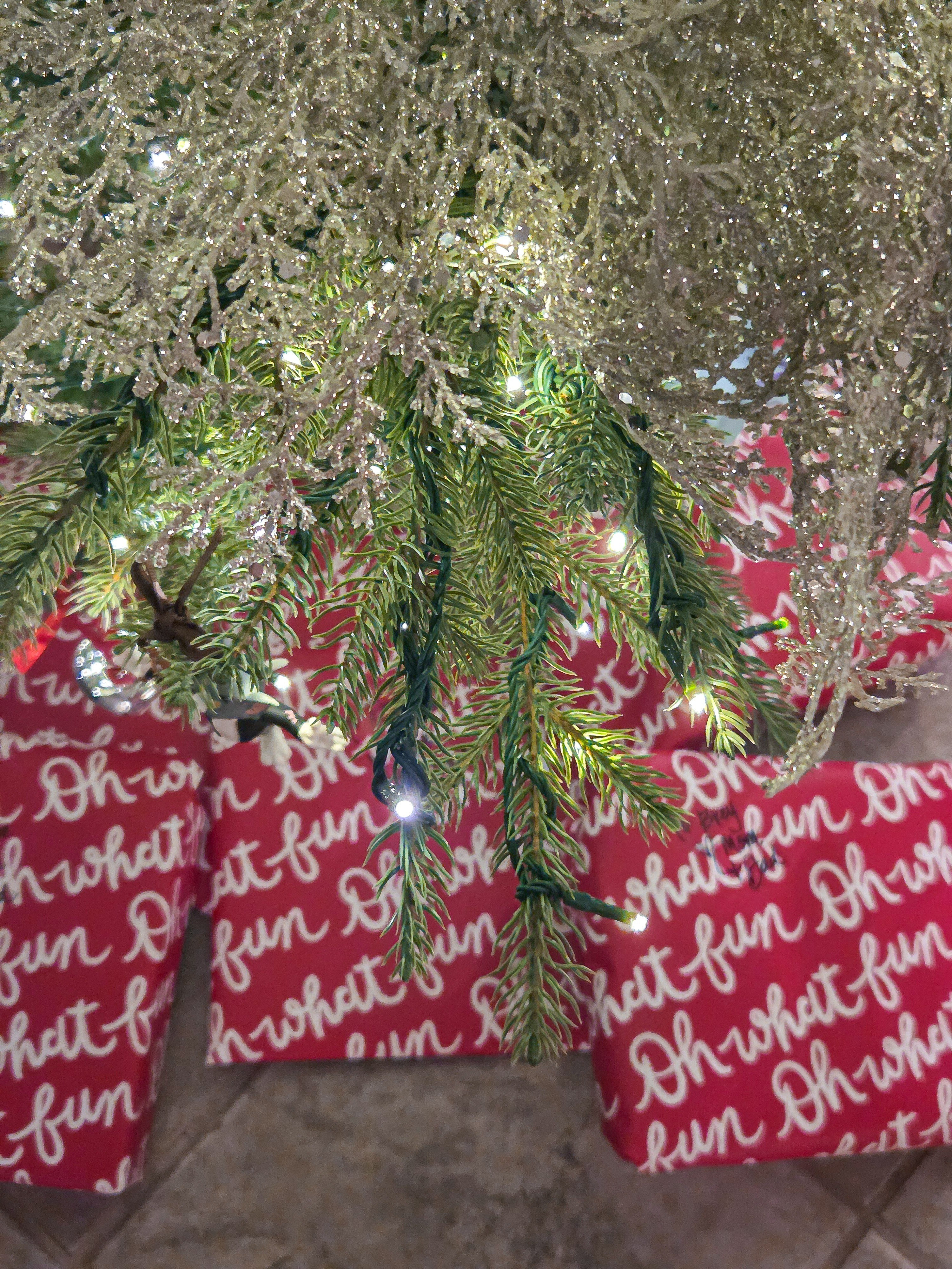 My favorite matching wrapping paper!

