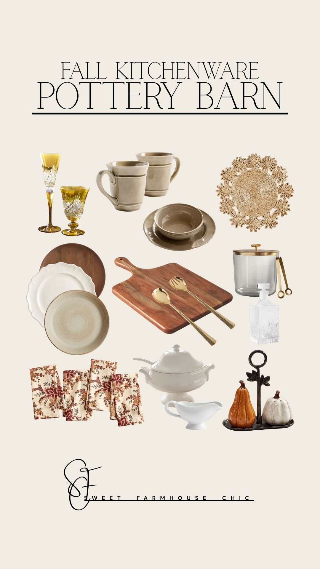 Pottery Barn Fall Kitchenware 

// Fall, Fall 2025, Fall Home, Fall Home Decor, Kitchen, Kitchen Decor, Kitchen Accessories, Pottery Barn, Pottery Barn Dining Table, Kitchen Utensils, Utensils, Glasses, Glassware, Mugs, Coffee Mug, Bowls, Placemats, Cutting Board, Wood Cutting Board, Plates And Bowls, Plates, Dinner Plates, Plate Set, Salt And Pepper Shaker, Shaker, Napkin Rings 

 

#LTKSeasonal #LTKHome #LTKautumn