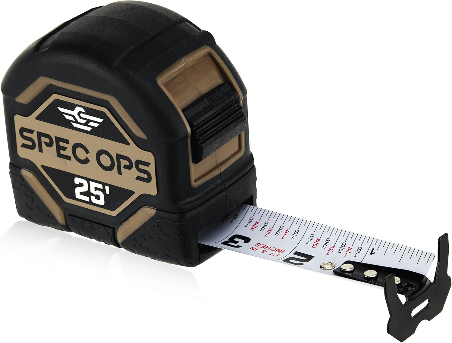 Spec Ops Tools 25-Foot Tape Measure, 1 1/4" Double-Sided Blade, Military-Grade Composite Case, 3%... | Amazon (US)